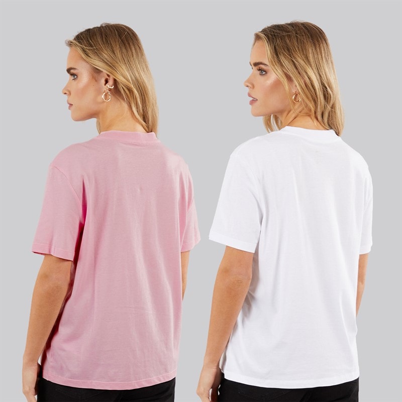 Calvin Klein Womens Logo Two Pack T-Shirts Fairy Tale - Image 2