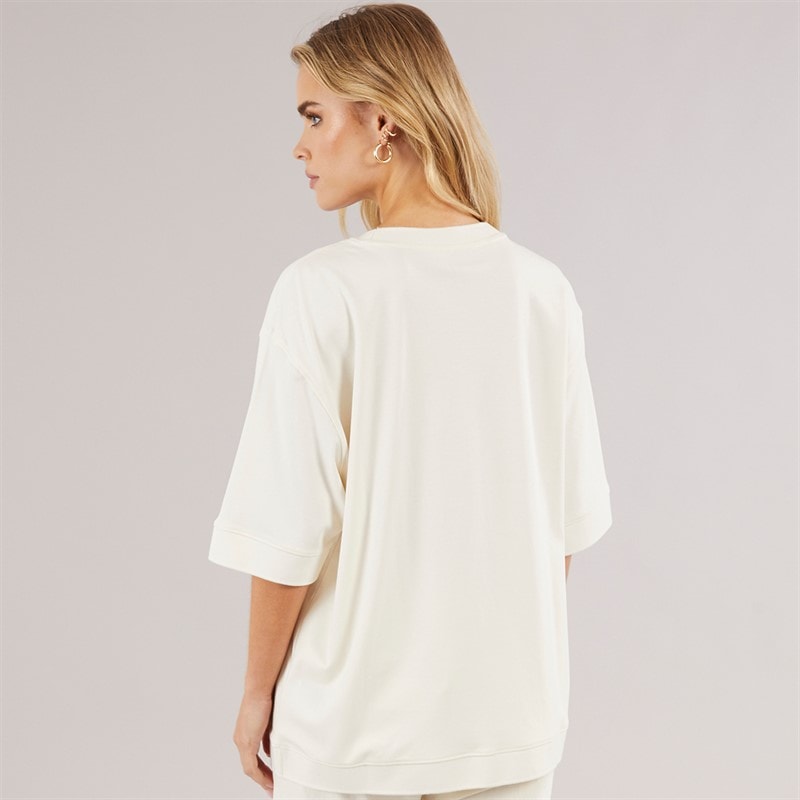 Calvin Klein Womens Oversized T-Shirt Tofu - Image 2