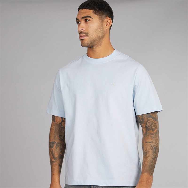 Calvin Klein Mens Easy Monogram T-Shirt Plein Air - Image 1