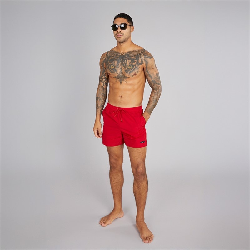 Calvin Klein Mens Drawstring Swim Shorts Quaint Berry - Image 4
