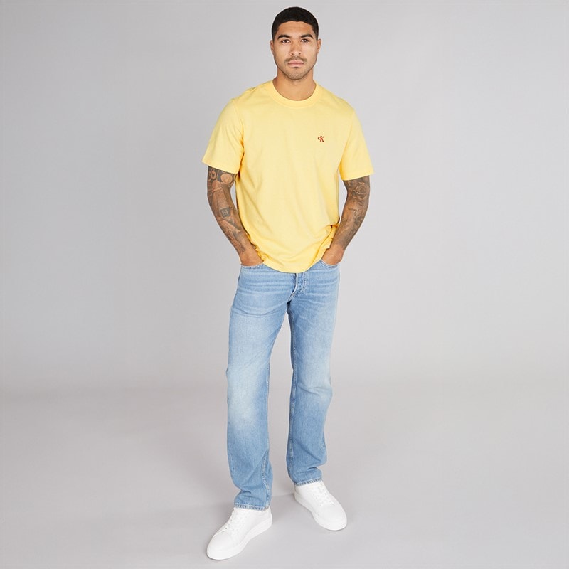 Calvin Klein Mens Easy Monogram T-Shirt Sunlight - Image 4