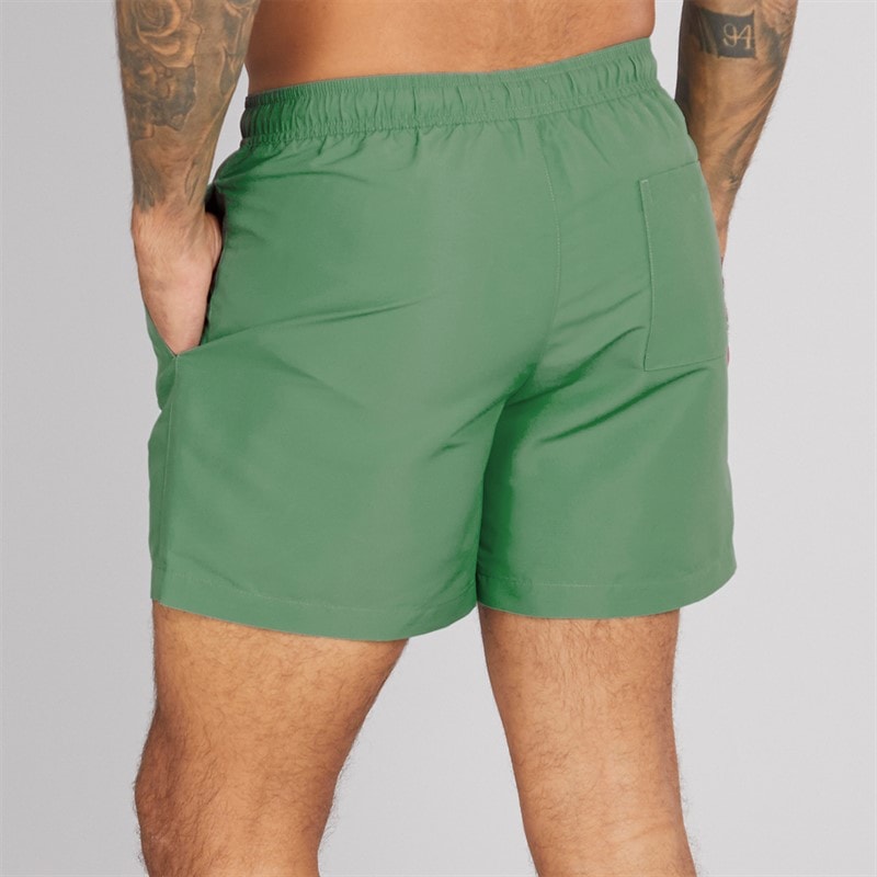 Calvin Klein Mens Drawstring Swim Shorts Wild Green - Image 2