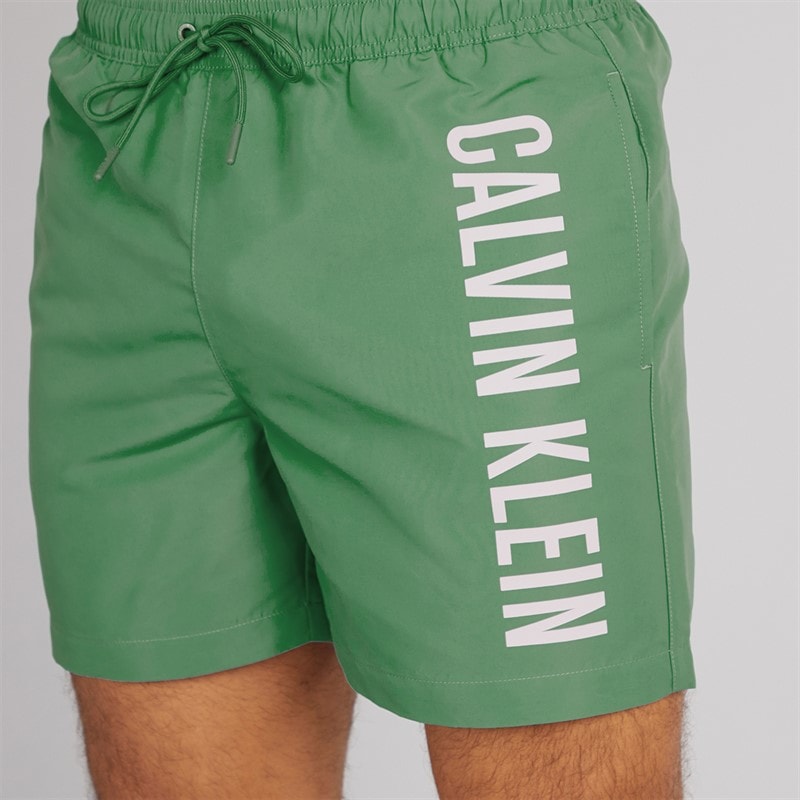 Calvin Klein Mens Drawstring Swim Shorts Wild Green - Image 3