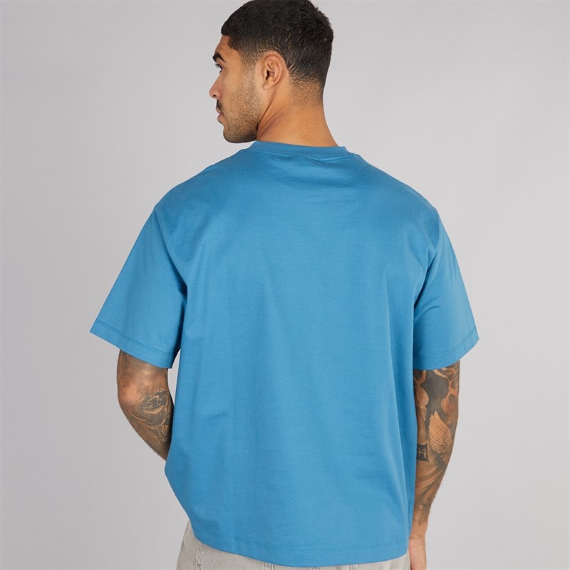 Calvin Klein Mens Relaxed Graphic T-Shirt Bluesteel - Image 2