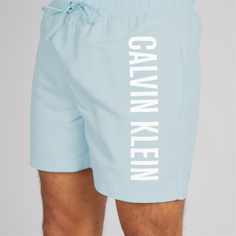 Calvin Klein Mens Drawstring Swim Shorts Skim Blue - Image 3