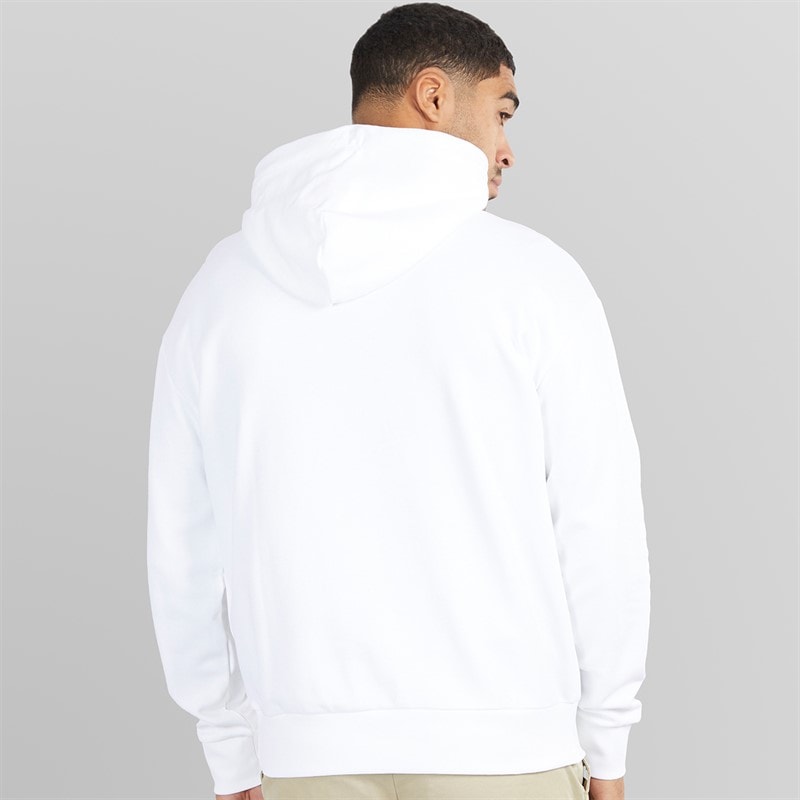 Calvin Klein Mens Hero Logo Hoodie Bright White - Image 2