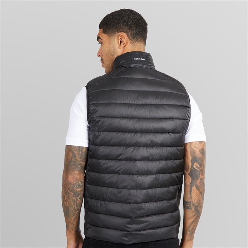 Calvin Klein Mens Side Logo Gilet Ck Black - Image 2