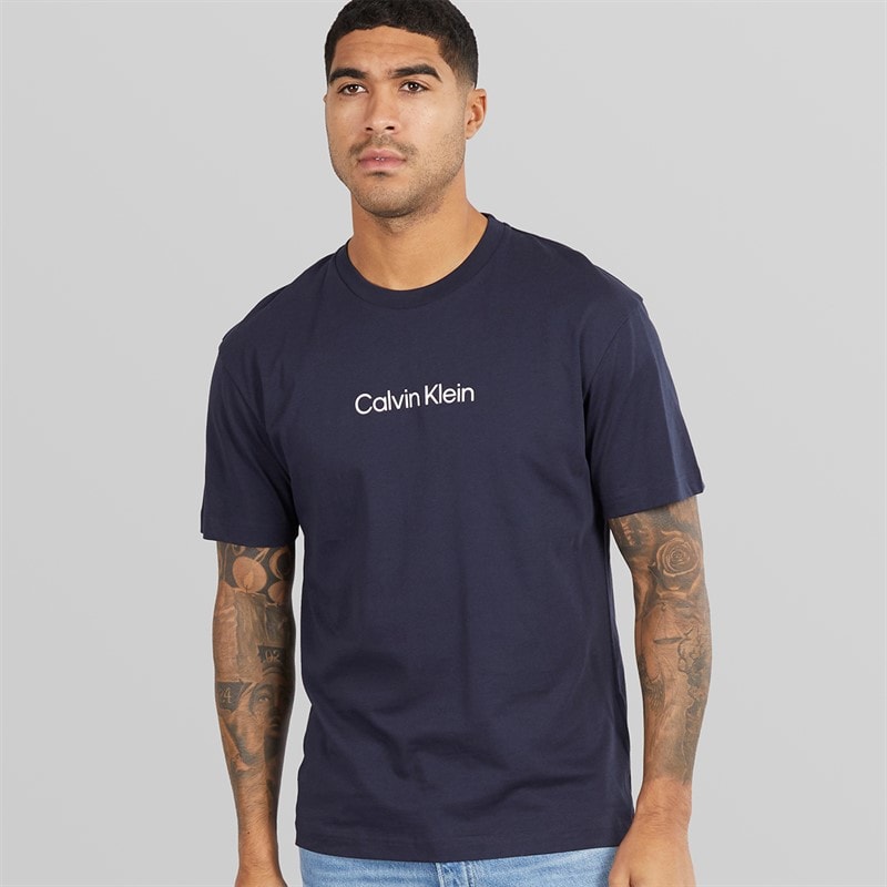 Calvin Klein Mens Hero Logo T-Shirt Night Sky - Image 1