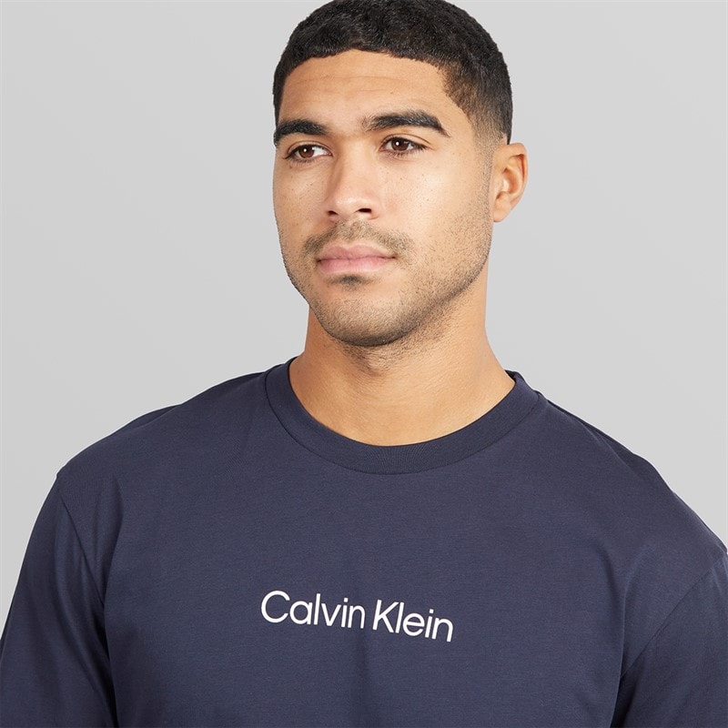 Calvin Klein Mens Hero Logo T-Shirt Night Sky - Image 3