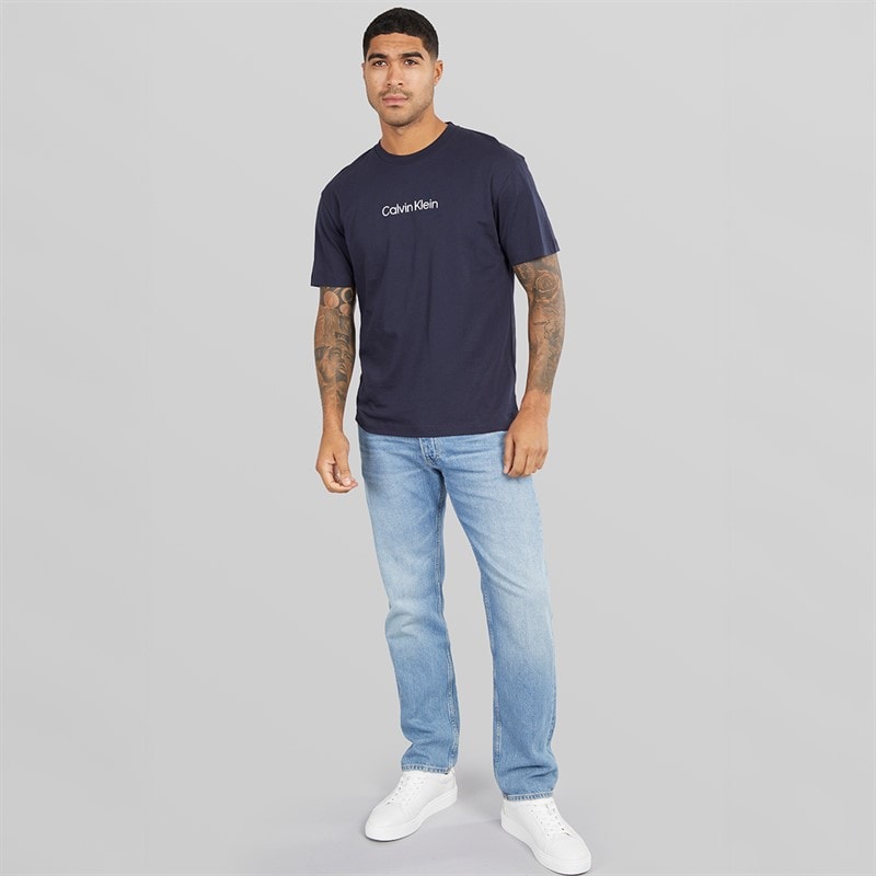 Calvin Klein Mens Hero Logo T-Shirt Night Sky - Image 4