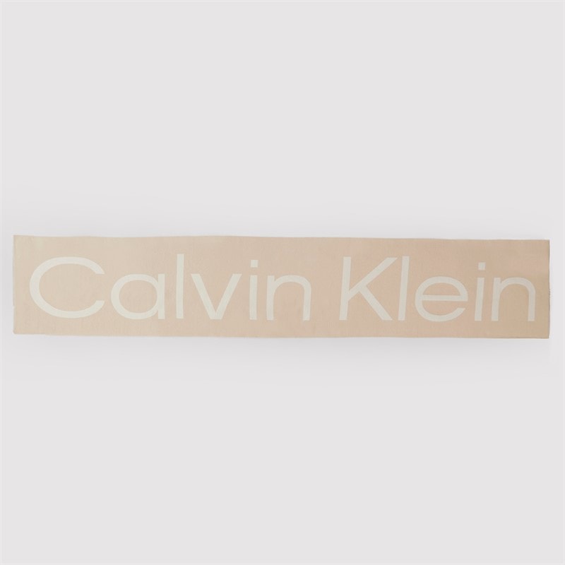 Calvin Klein Womens Bold Logo Two Tone Scarf Chateau Gray - Image 2
