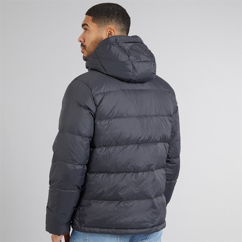 Calvin Klein Mens Zip Off Hood Down Puffer Coat Asphalt - Image 2
