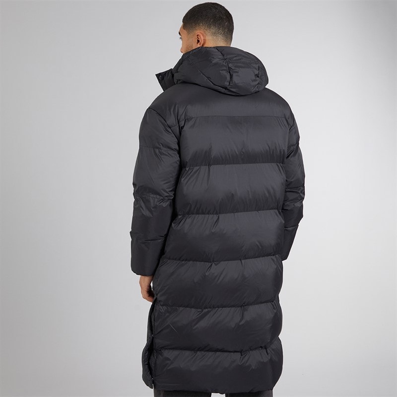 Calvin Klein Mens Long Hooded Puffer Coat Black - Image 2
