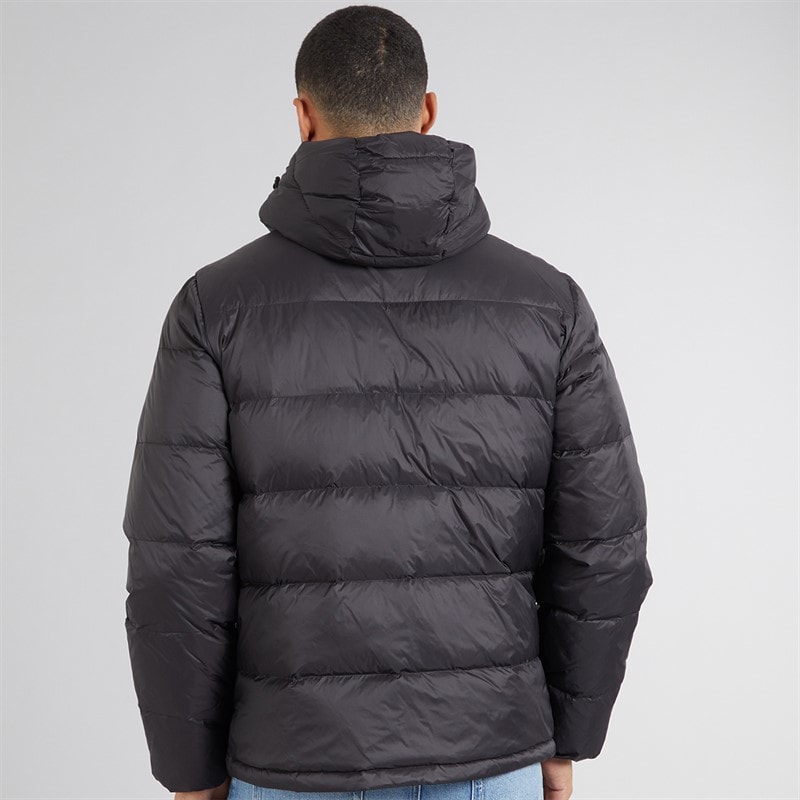 Calvin Klein Mens Zip Off Hood Down Puffer Coat Black - Image 2