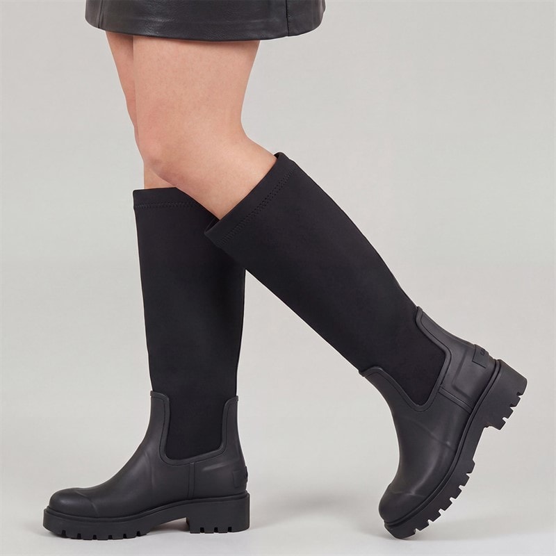 Calvin Klein Womens High Rainboots Ck Black