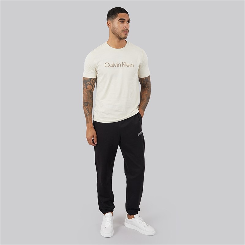 Calvin Klein Mens Terry Graphic Joggers Black - Image 4