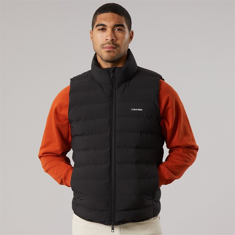 Calvin Klein Mens Classic Lightweight Puffer Gilet Black - Image 3