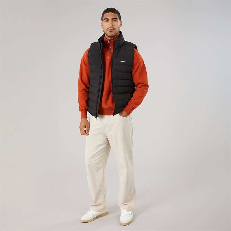 Calvin Klein Mens Classic Lightweight Puffer Gilet Black - Image 4
