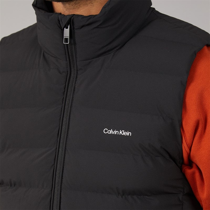 Calvin Klein Mens Classic Lightweight Puffer Gilet Black - Image 5