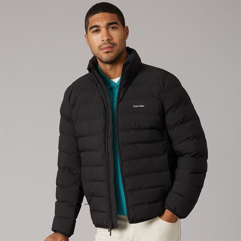 Calvin Klein Mens Classic Lightweight Puffer Coat Black