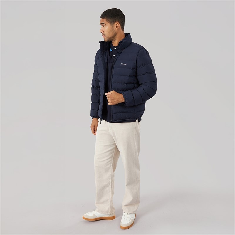 Calvin Klein Mens Classic Lightweight Puffer Coat Dark Sapphire - Image 4
