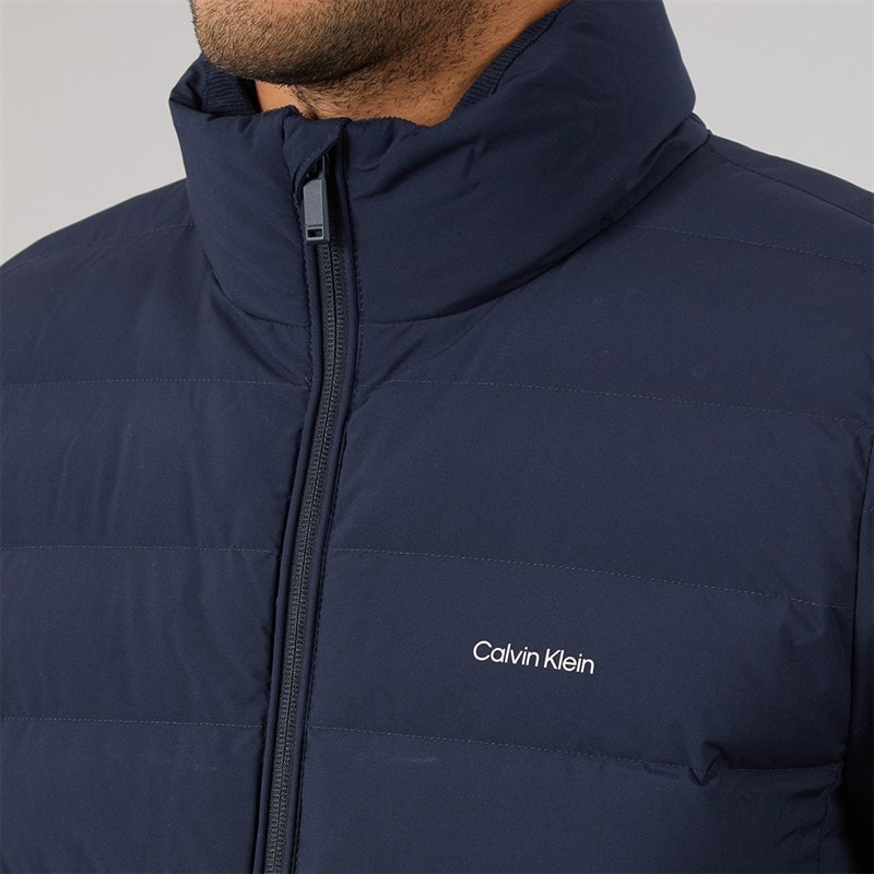 Calvin Klein Mens Classic Lightweight Puffer Coat Dark Sapphire - Image 5