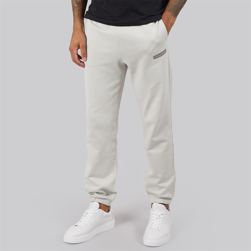 Calvin Klein Mens Terry Graphic Joggers Moonstruck