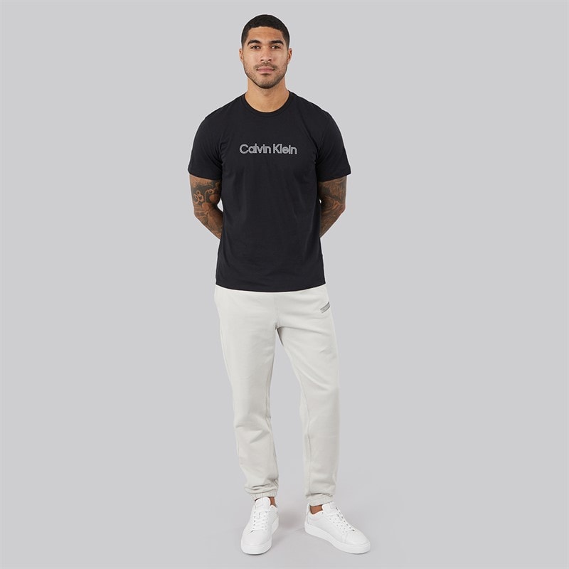 Calvin Klein Mens Terry Graphic Joggers Moonstruck - Image 4