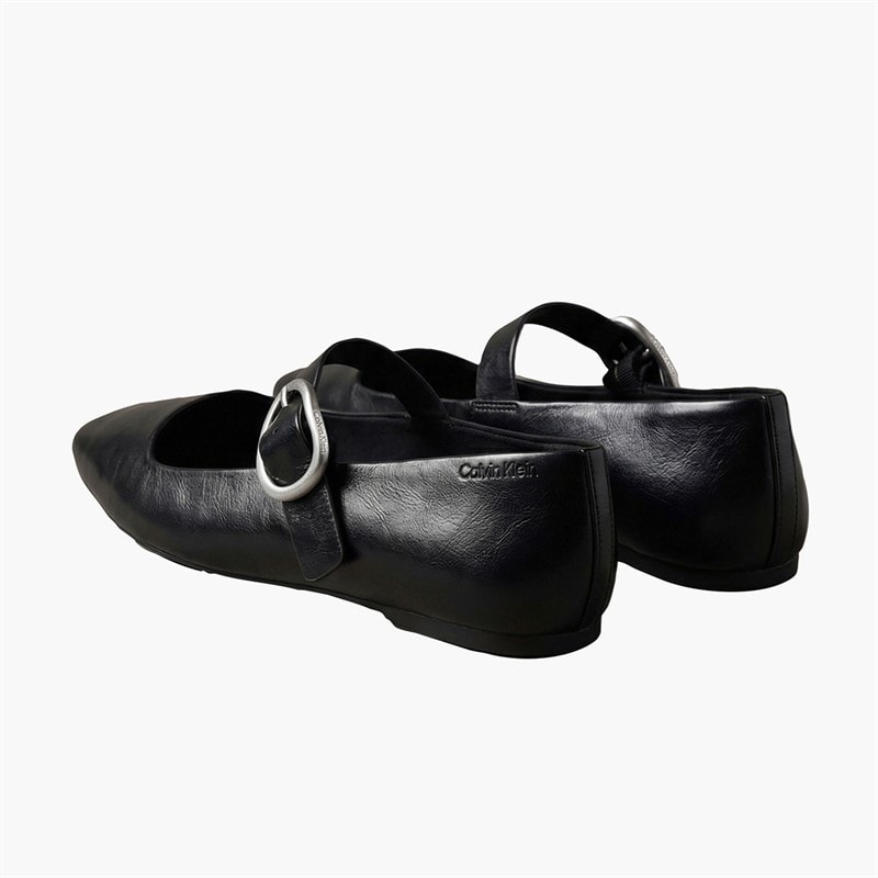 Calvin Klein Womens Squared Ballerina Mary Jane Shoes Triple Black - Image 3