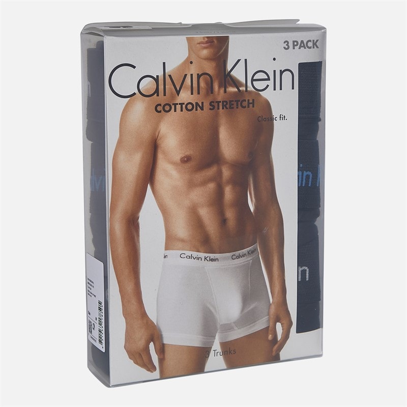 Calvin Klein Mens Three Pack Trunks Black - Image 2