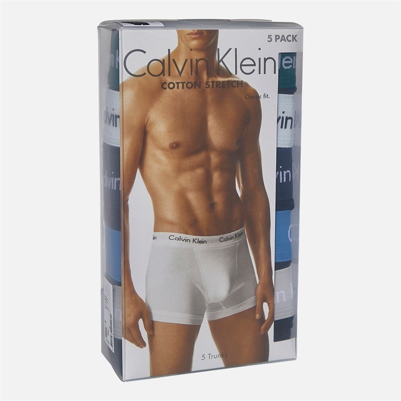 Calvin Klein Mens Five Pack Trunks Black - Image 2
