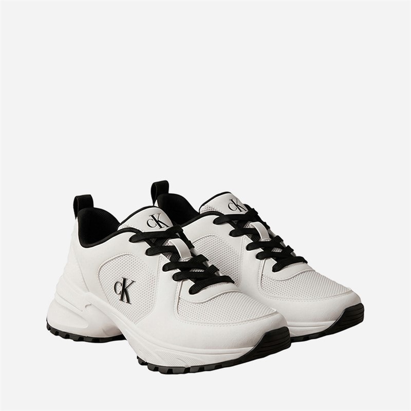 Calvin Klein Womens Hike Trainers Bright White/Black - Image 2