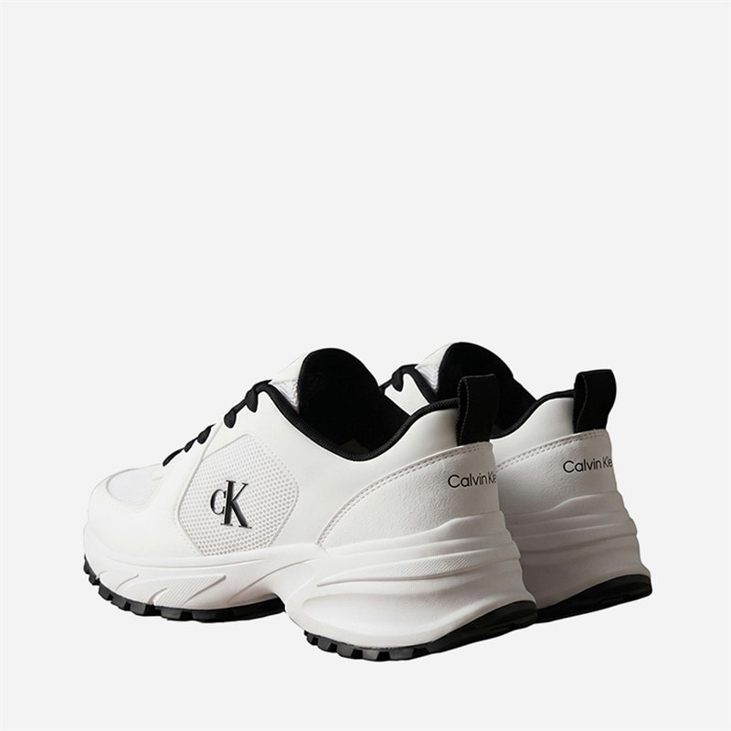 Calvin Klein Womens Hike Trainers Bright White/Black - Image 3