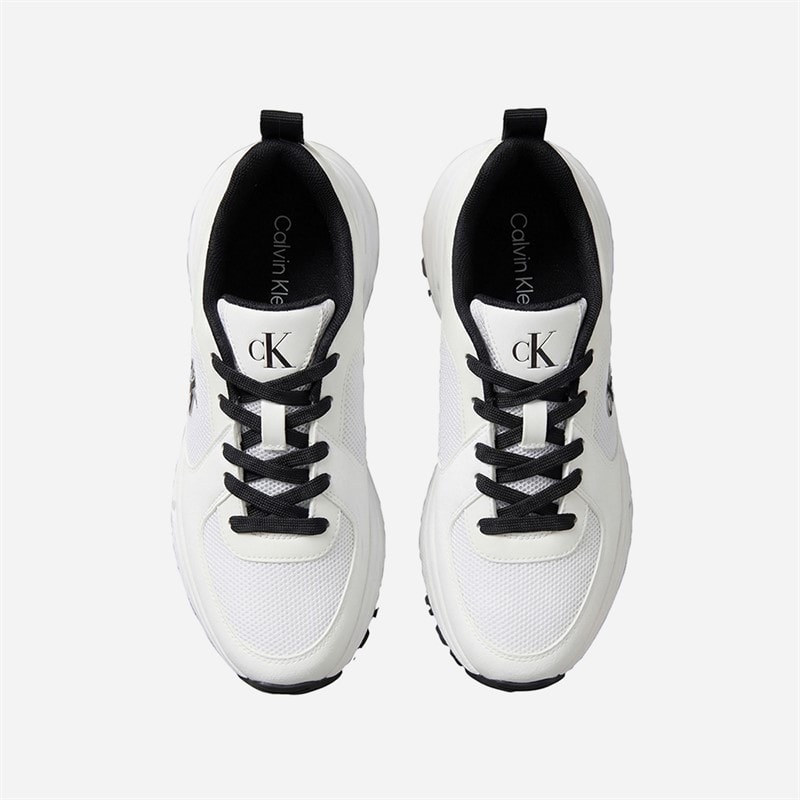 Calvin Klein Womens Hike Trainers Bright White/Black - Image 4