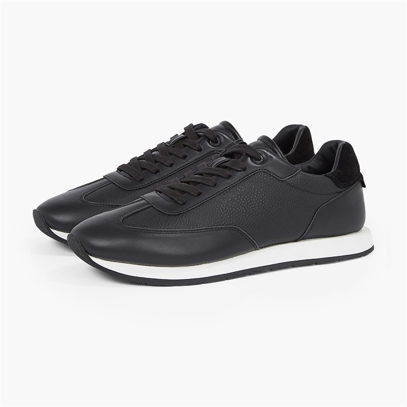 Calvin Klein Mens Retro Runner Trainers Ck Black - Image 2