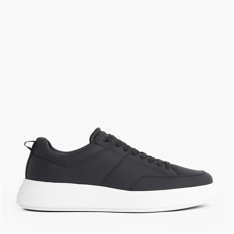 Calvin Klein Mens Low Top Lace Up Trainers Ck Black - Image 1