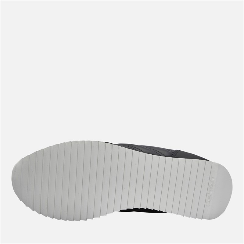 Calvin Klein Mens Retro Runner Trainers Black Mono - Image 2
