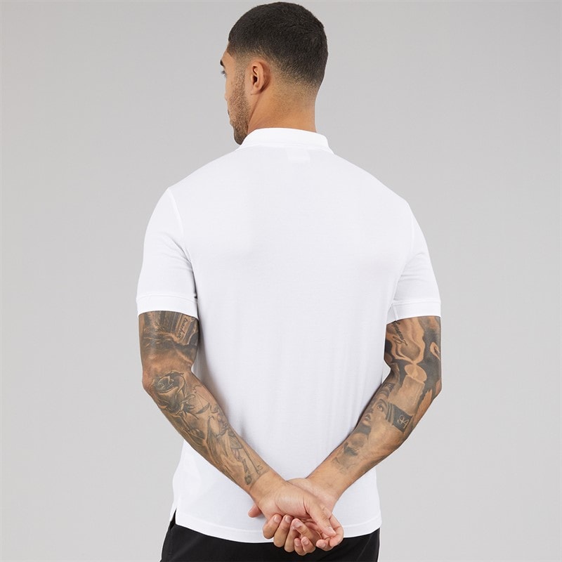 Calvin Klein Mens Thermo Tech Pique Polo Shirt Bright White - Image 2