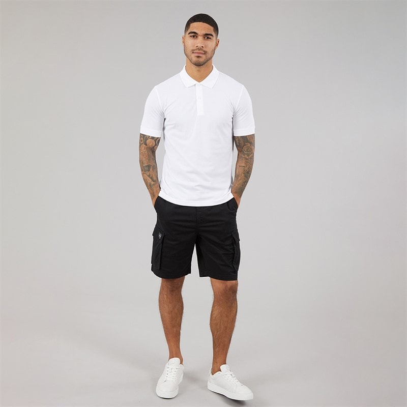 Calvin Klein Mens Thermo Tech Pique Polo Shirt Bright White - Image 4