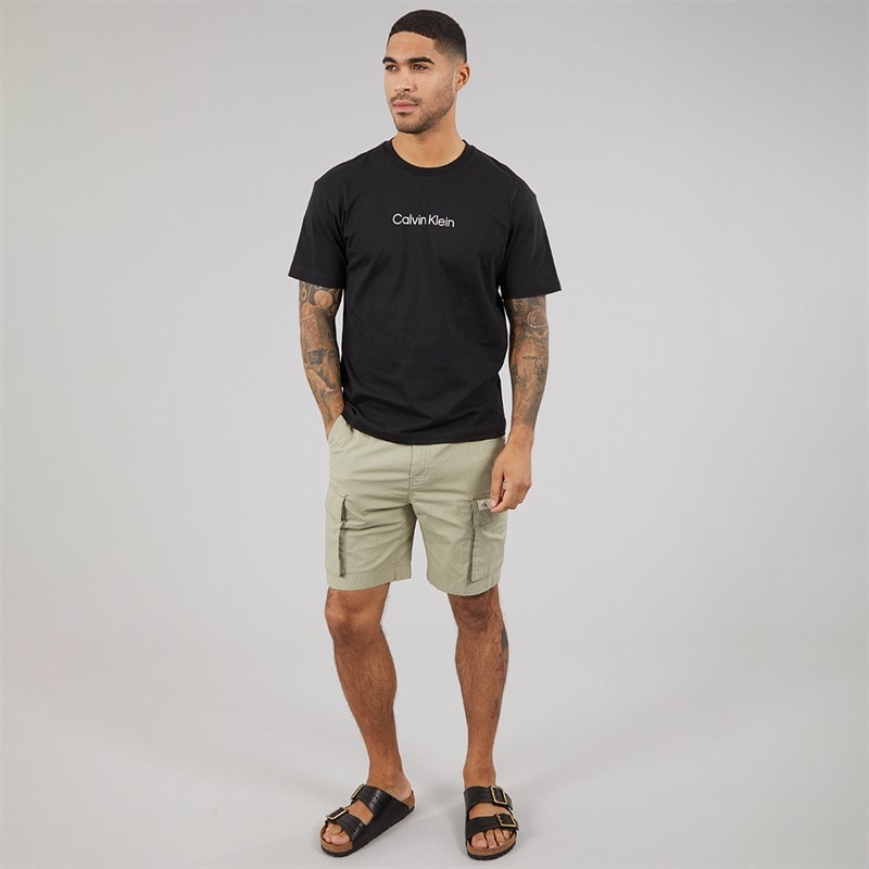 Calvin Klein Mens Washed Cargo Shorts Laurel Oak - Image 4