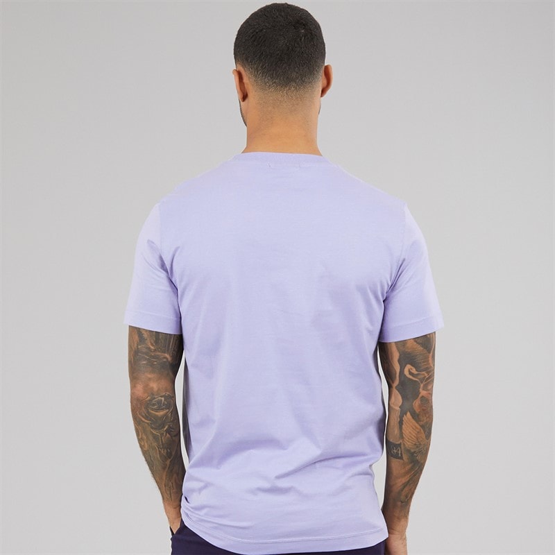 Calvin Klein Mens Woven Label Regular T-Shirt Aleutian - Image 2