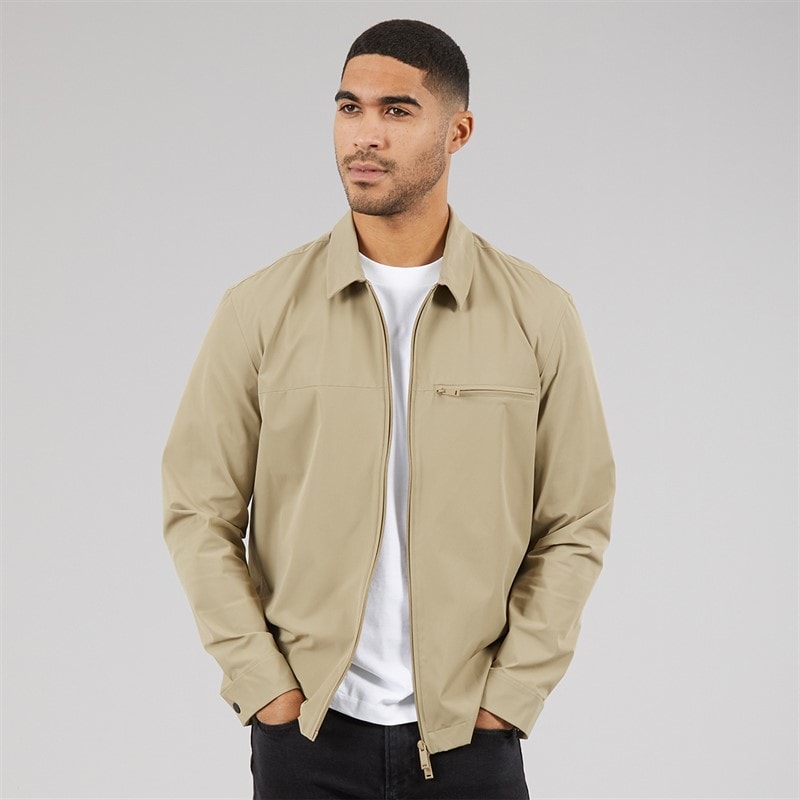 Calvin Klein Mens Nylon Stretch Tech Shirt Tree House