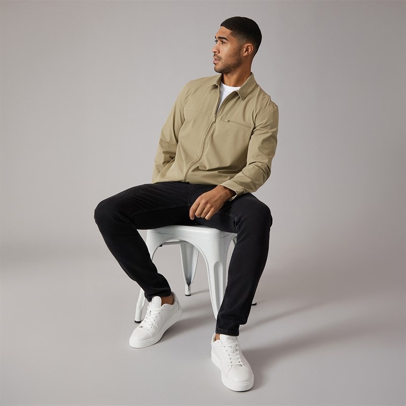 Calvin Klein Mens Nylon Stretch Tech Shirt Tree House - Image 4