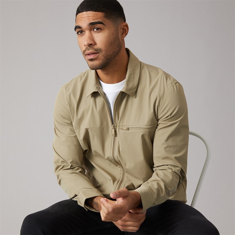 Calvin Klein Mens Nylon Stretch Tech Shirt Tree House - Image 5