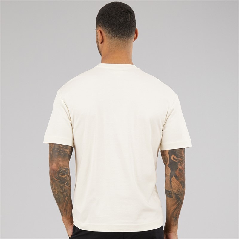 Calvin Klein Mens Nano Logo Interlock T-Shirt Tofu - Image 2