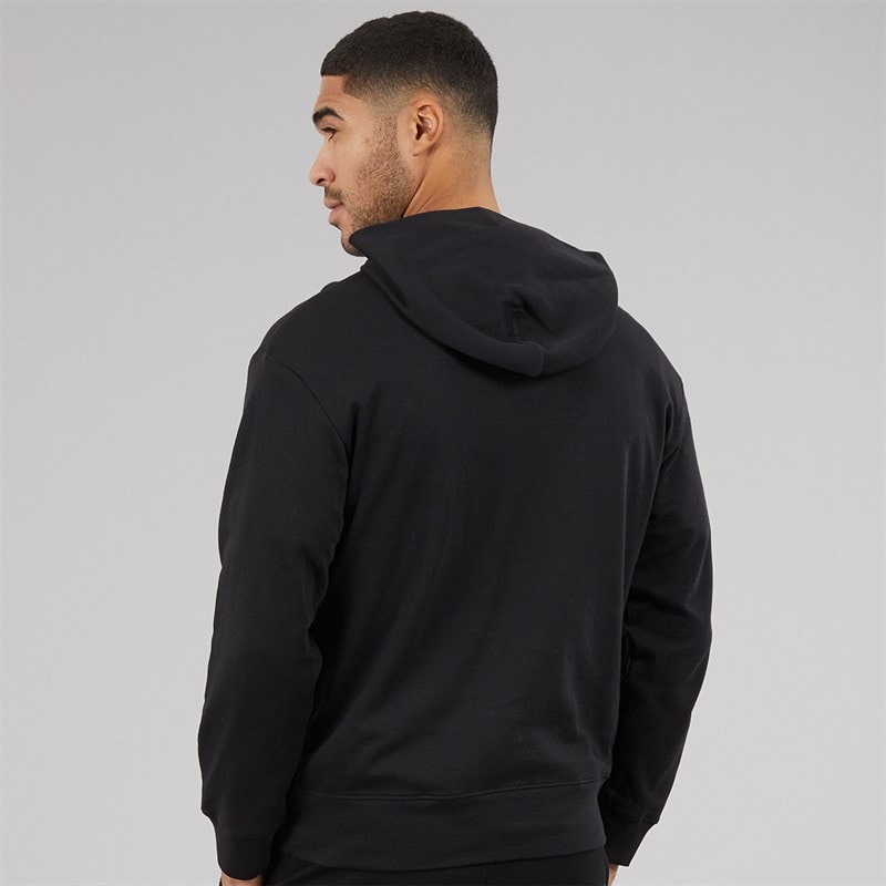 Calvin Klein Mens Long Sleeve Lounge Hoodie Black - Image 2