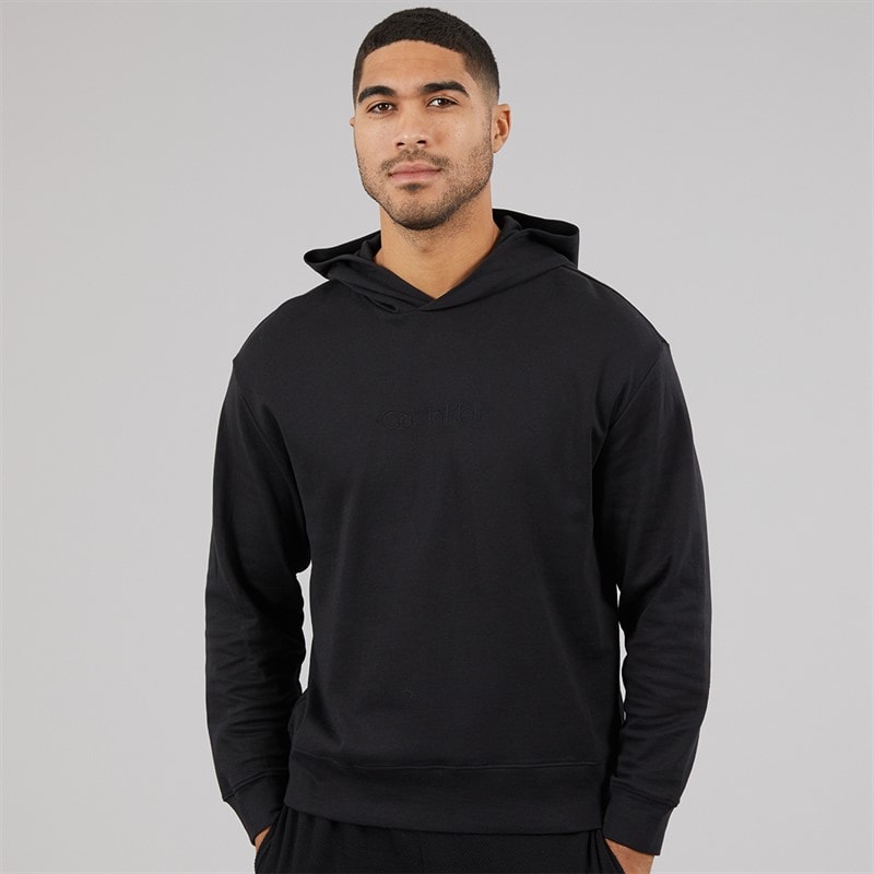 Calvin Klein Mens Long Sleeve Lounge Hoodie Black - Image 3