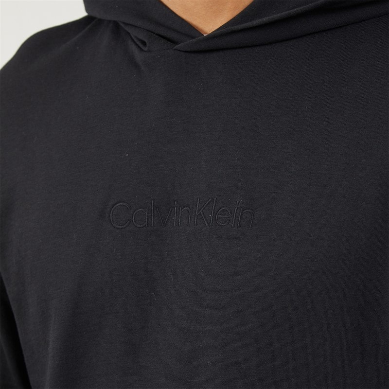 Calvin Klein Mens Long Sleeve Lounge Hoodie Black - Image 5