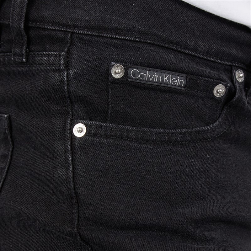Calvin Klein Mens Slim Taper Jeans Denim Black - Image 5
