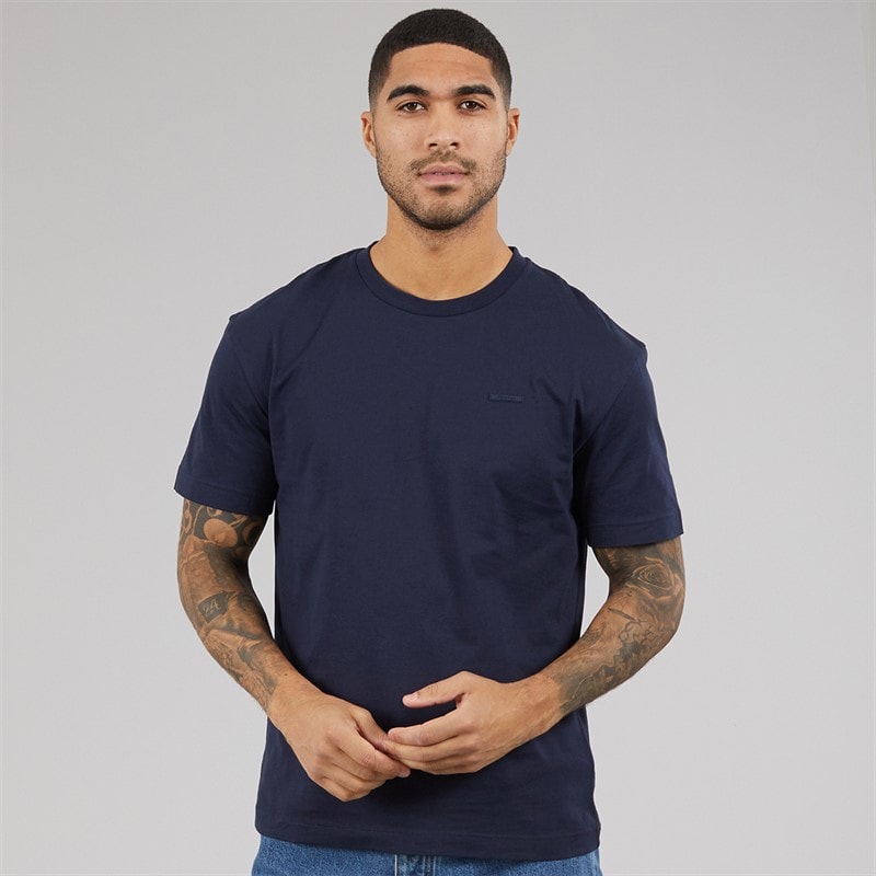 Calvin Klein Mens Cotton Comfort Fit T-Shirt Dark Sapphire - Image 1